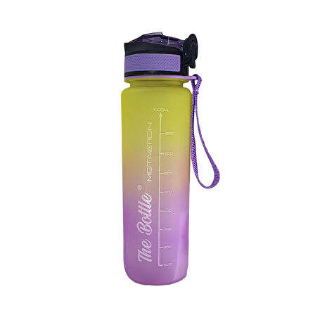 Pipetli, Çift Renkli, Mika Motivasyon Matarası 1 Lt HK2735